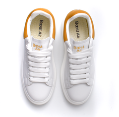 Tenis Munich Blanco/Camel Para Mujer